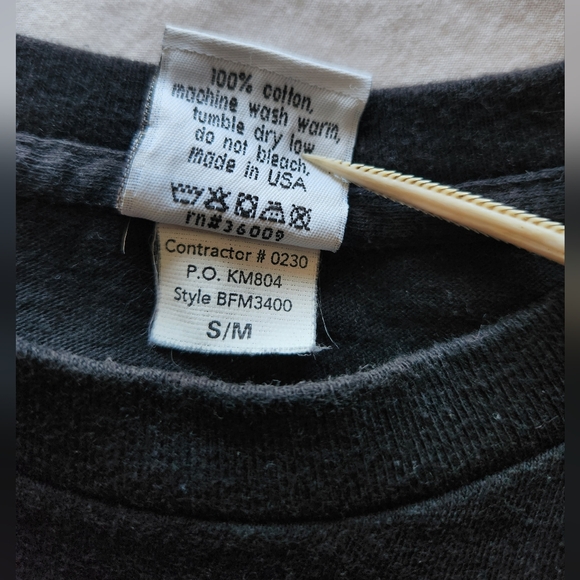 Vintage Calvin Klein - Black Single Stitch Graphic T-Shirt - Size S - Picture 4 of 6